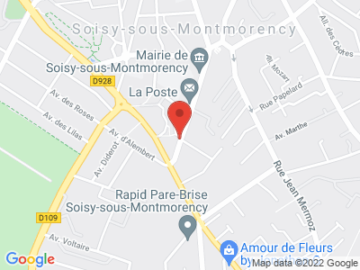 Plan Google Stage recuperation de points à Soisy-sous-Montmorency proche de Écouen