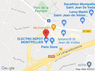Plan Google Stage recuperation de points à Saint-Jean-de-Védas proche de Lattes