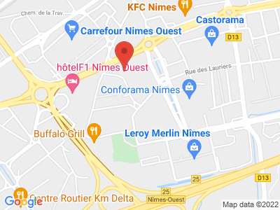 Plan Google Stage recuperation de points à Nîmes