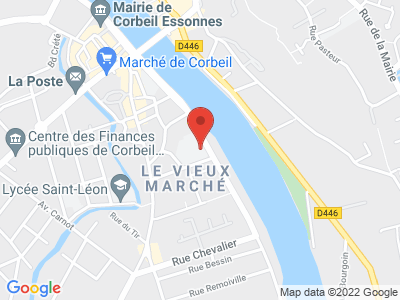 Plan Google Stage recuperation de points à Corbeil-Essonnes proche de Lieusaint