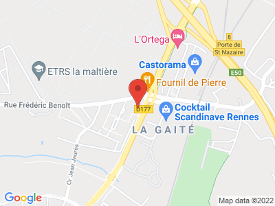 Plan Google Stage recuperation de points à Saint-Jacques-de-la-Lande proche de Rennes