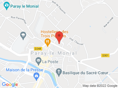 Plan Google Stage recuperation de points à Paray-le-Monial proche de Montceau-les-Mines