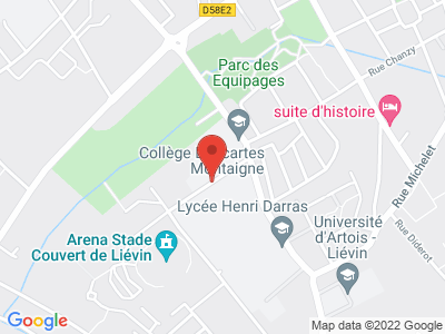 Plan Google Stage recuperation de points à Liévin proche de Saint-Laurent-Blangy