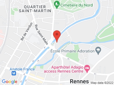 Plan Google Stage recuperation de points à Rennes proche de Bruz