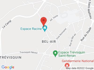 Plan Google Stage recuperation de points à Saint-Renan proche de Brest