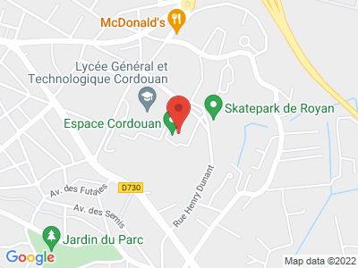 Plan Google Stage recuperation de points à Royan proche de Lesparre-Médoc