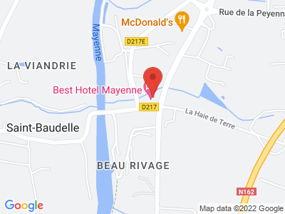 Plan Google Stage recuperation de points à Mayenne proche de Laval