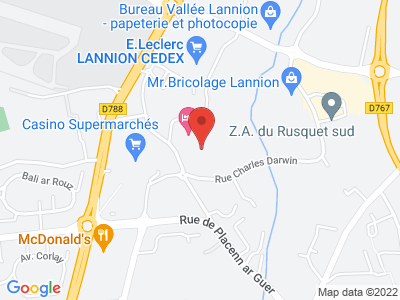 Plan Google Stage recuperation de points à Lannion proche de Brie-Comte-Robert