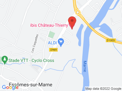 Plan Google Stage recuperation de points à Essômes-sur-Marne proche de Château-Thierry