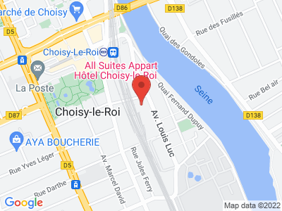 Plan Google Stage recuperation de points à Choisy-le-Roi proche de Créteil