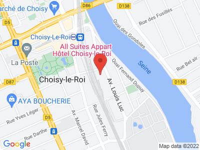 Plan Google Stage recuperation de points à Choisy-le-Roi proche de Villejuif