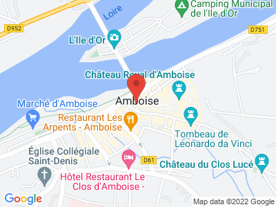 Plan Google Stage recuperation de points à Amboise proche de Loches