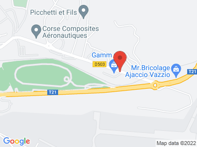 Plan Google Stage recuperation de points à Ajaccio