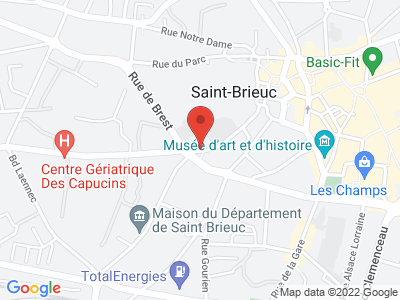 Plan Google Stage recuperation de points à Saint-Brieuc proche de Lamballe