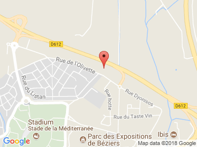Plan Google Stage recuperation de points à Béziers proche de Narbonne