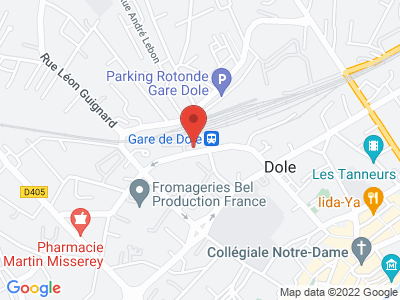 Plan Google Stage recuperation de points à Dole proche de Poligny