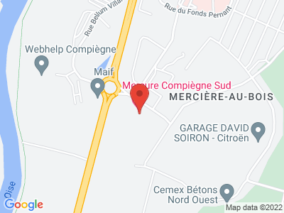 Plan Google Stage recuperation de points à Lacroix-Saint-Ouen proche de Crépy-en-Valois