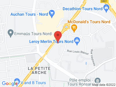 Plan Google Stage recuperation de points à Tours proche de Amboise