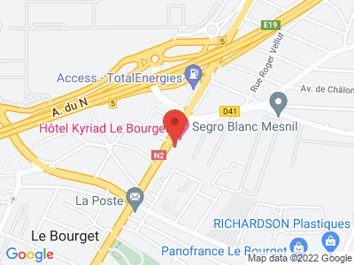 Plan Google Stage recuperation de points à Le Bourget proche de Écouen