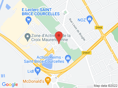 Plan Google Stage recuperation de points à Saint-Brice-Courcelles proche de Reims