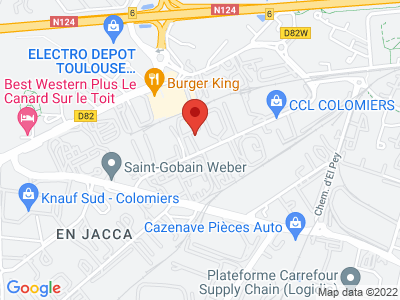 Plan Google Stage recuperation de points à Colomiers proche de Saint-Jory