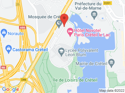 Plan Google Stage recuperation de points à Créteil proche de Boissy-Saint-Léger