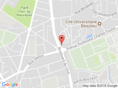 Plan Google Stage recuperation de points à Rennes proche de Cesson-Sévigné