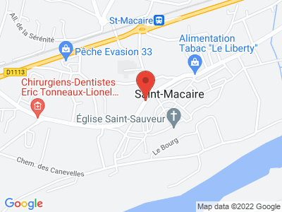 Plan Google Stage recuperation de points à Saint-Macaire proche de Langon