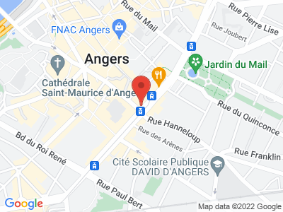 Plan Google Stage recuperation de points à Angers proche de Vihiers