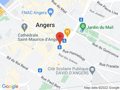 Plan Google Stage recuperation de points à Angers proche de Saint-Barthélemy-d'Anjou