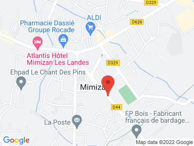 Plan Google Stage recuperation de points à Mimizan proche de Parentis-en-Born