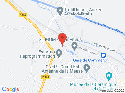 Plan Google Stage recuperation de points à Commercy proche de Toul