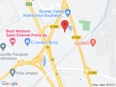 Plan Google Stage recuperation de points à Andrézieux-Bouthéon proche de Saint-Étienne