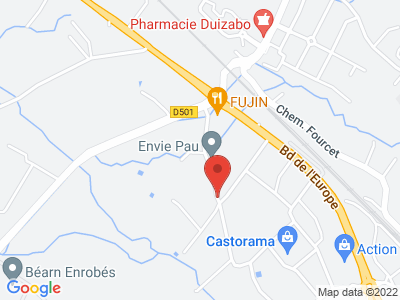 Plan Google Stage recuperation de points à Lescar proche de Pau