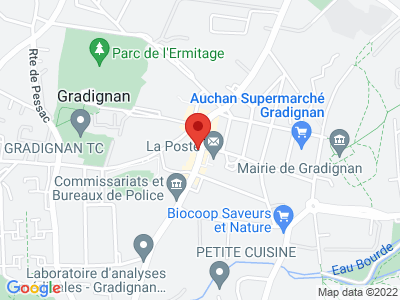 Plan Google Stage recuperation de points à Gradignan proche de Brède