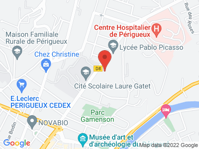 Plan Google Stage recuperation de points à Périgueux proche de Limoges