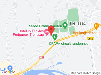 Plan Google Stage recuperation de points à Trélissac proche de Périgueux