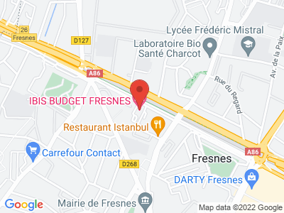 Plan Google Stage recuperation de points à Fresnes proche de Rungis