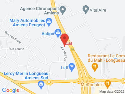 Plan Google Stage recuperation de points à Longueau proche de Montdidier