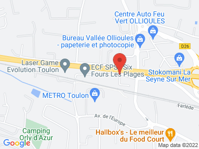 Plan Google Stage recuperation de points à Six-Fours-les-Plages proche de La Ciotat