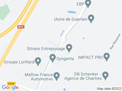 Plan Google Stage recuperation de points à Chartres