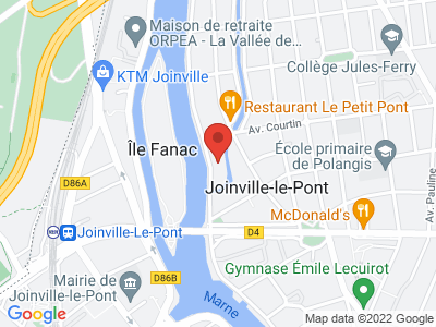 Plan Google Stage recuperation de points à Joinville-le-Pont proche de Saint-Maurice