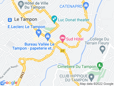 Plan Google Stage recuperation de points à Le-tampon proche de St-pierre