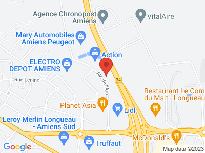 Plan Google Stage recuperation de points à Longueau proche de Amiens