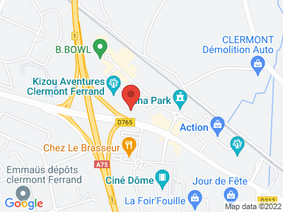Plan Google Stage recuperation de points à Clermont-Ferrand