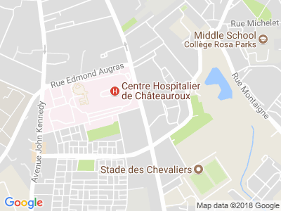 Plan Google Stage recuperation de points à Châteauroux proche de Déols