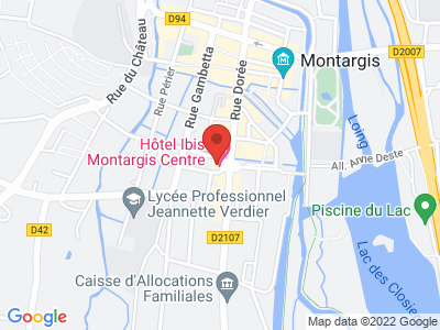 Plan Google Stage recuperation de points à Montargis proche de Quimperlé