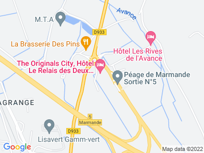 Plan Google Stage recuperation de points à Samazan proche de Tonneins