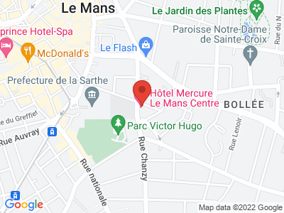 Plan Google Stage recuperation de points à Le Mans proche de Alençon