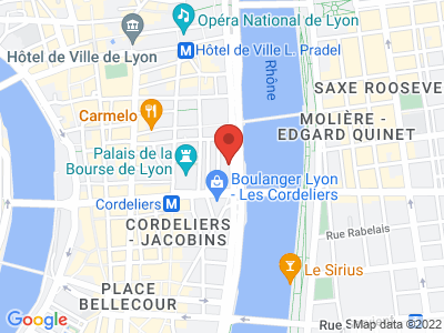 Plan Google Stage recuperation de points à Lyon proche de Villeurbanne